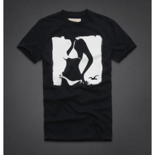 T-shirt Hollister Noir Homme